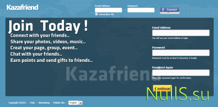 Kazafiends шаблон для SocialEngine 4