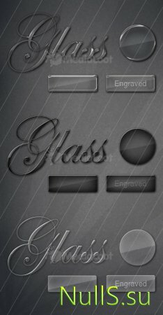 Classy Glass Text & Button Styles от MediaLoot